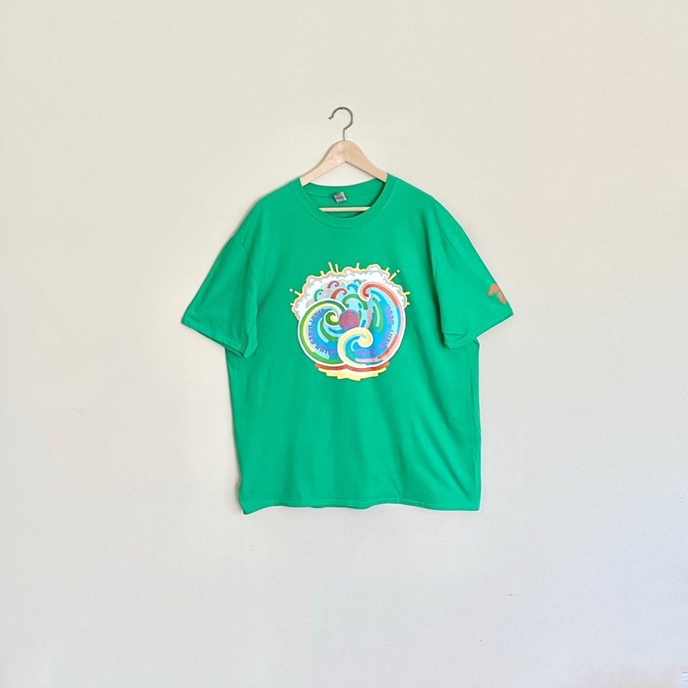 NEW Shoreline Brewery Michigan City, IN Graphic Green T Shirt Adult size 2XL